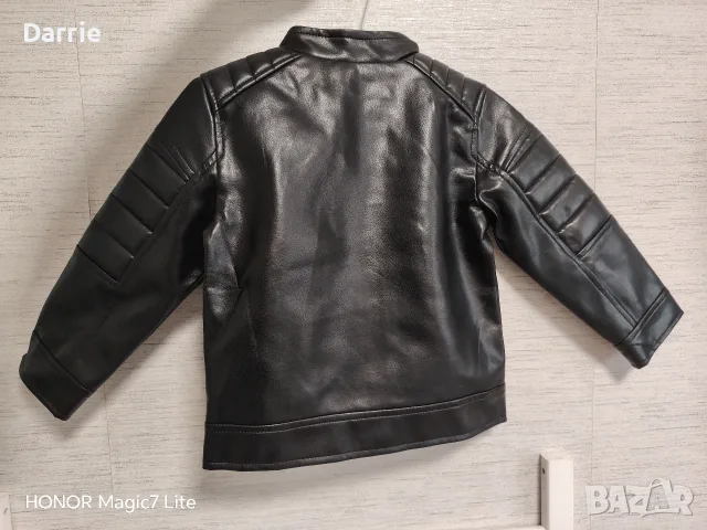 еко кожа рокерско яке 98 см, снимка 4 - Детски якета и елеци - 55357274
