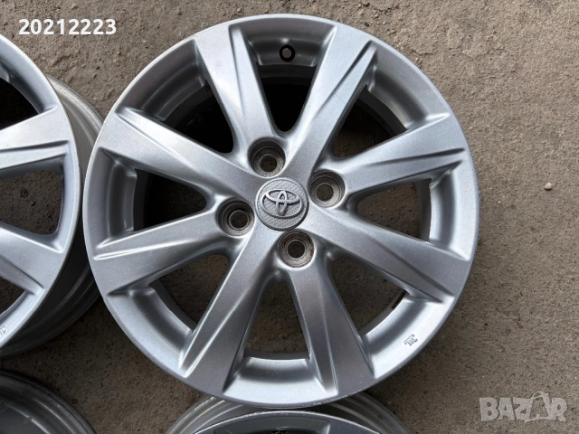 4 броя алуминиеви джaнти за Toyota Yaris-Hybrid 15, снимка 7 - Гуми и джанти - 54466924
