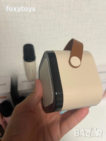 Караоке колонка с два микрофона, LED светлини и Bluetooth, снимка 5 - Музикални играчки - 54664718
