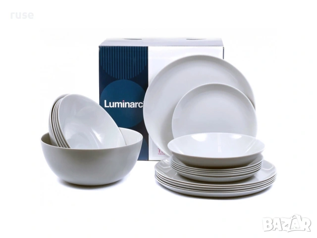 НОВИ! Сервиз за хранене 19 части Luminarc Diwali Granit , снимка 2 - Сервизи - 53988235