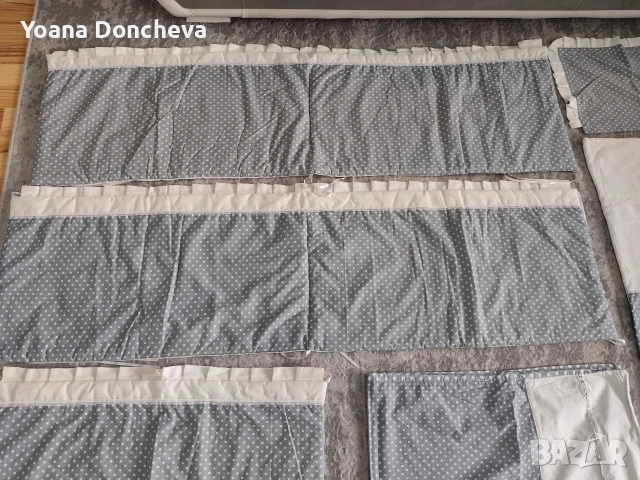 спален комплект с обиколник за бебешка кошара 140/70 см, снимка 7 - Спално бельо и завивки - 54389456