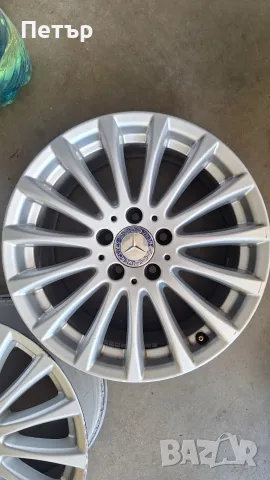 ОРИГИНАЛНИ АЛУМИНИЕВИ ДЖАНТИ  МЕРЦЕДЕС- W204 W205-5x112x66.5-17цола, снимка 5 - Гуми и джанти - 55433139