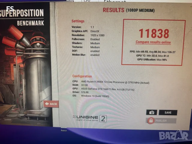 Видеокарта Nvidia GTX 1660 Ti ASUS 6Gb, снимка 9 - Видеокарти - 55467552