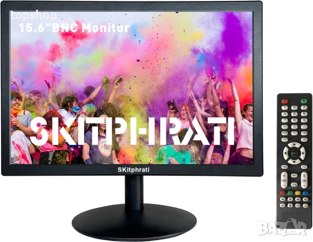 Нов мултифункционален монитор SKitphrati 15.6 инча HDMI VGA BNC USB 