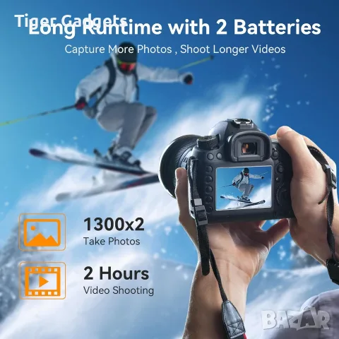 Комплект 2 батерии ENEGON NP-FW50 1500mAh с USB-C зареждане за Sony Alpha, NEX и ZV-E10, снимка 3 - Батерии, зарядни - 55595034