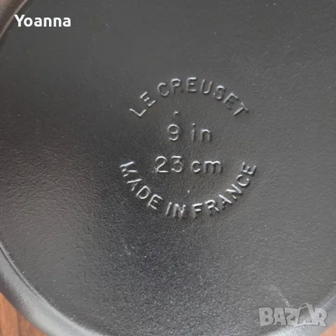 Чугунен тиган Le Creuset 23 см, Made in France, снимка 2 - Домашни продукти - 55646433