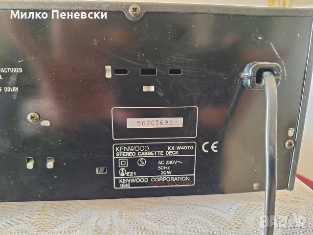 KENWOOD KX-W4070 DOUBLE STEREO CASSETTE DECK AUTOREVERCE.MADE IN JAPAN., снимка 7 - Декове - 54099251