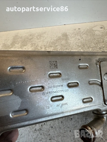 EGR клапан с охладител за Mercedes W212 2.2 CDI 136HP (2012) A6511400775 , снимка 2 - Части - 55202131