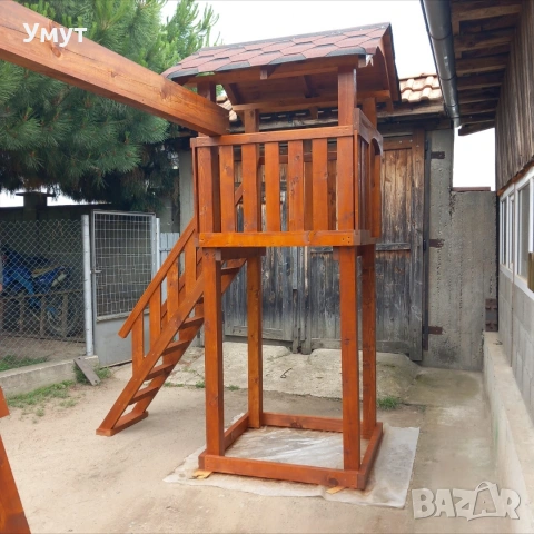 Детска къщичка с пързалка и място за люлка , снимка 3 - Други - 55141128