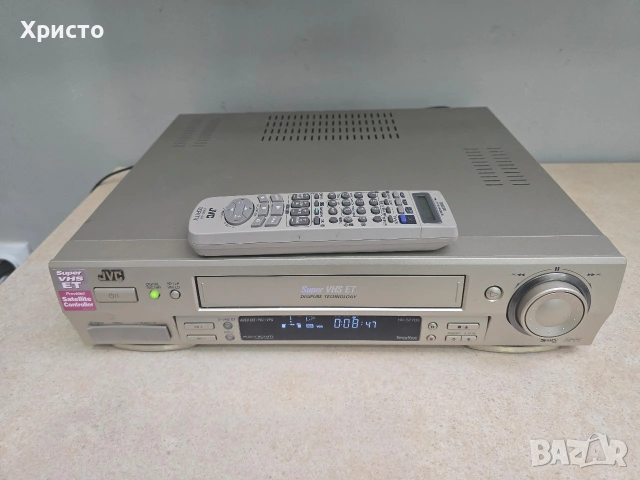 📼 JVC HR-S7700 📼🔊 S-VHS hi-fi stereo, снимка 7 - Плейъри, домашно кино, прожектори - 54912123