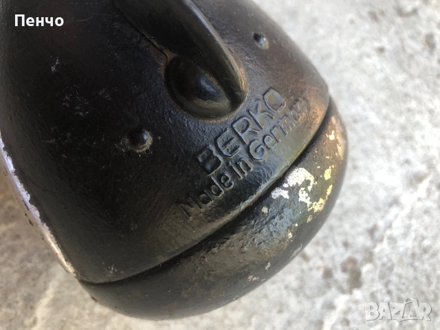 стар вело фар "BERKO" - MADE IN GERMANI - WWII, снимка 3 - Антикварни и старинни предмети - 54959338