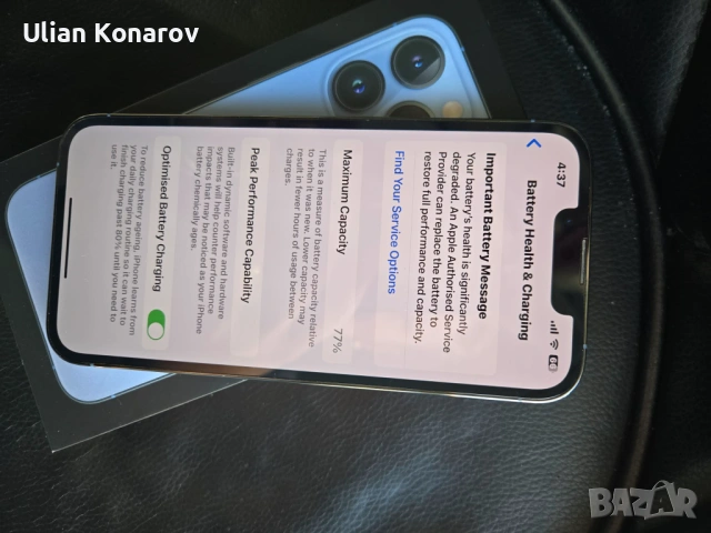 iphone 13 Pro 128GB 77%, снимка 2 - Apple iPhone - 54014231