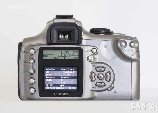 Canon EOS 300D с обектив Canon EF-S 18-55 mm f/3.5-5.6, снимка 5 - Фотоапарати - 55545684