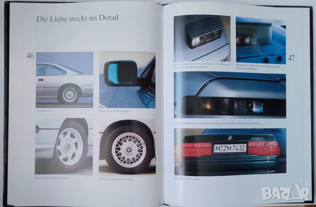Книга брошура списание каталог за BMW 850 i на немски език БМВ 8er Series, снимка 11 - Колекции - 55503103
