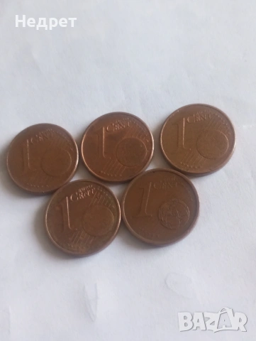 Лот от 1 евро цент 2002 Германия, снимка 2 - Нумизматика и бонистика - 54392994
