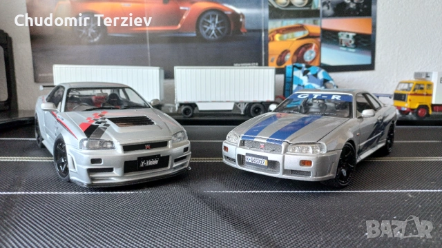 Мащабни модели коли 1:18 Nissan Skyline GTR R34, снимка 7 - Колекции - 54911522