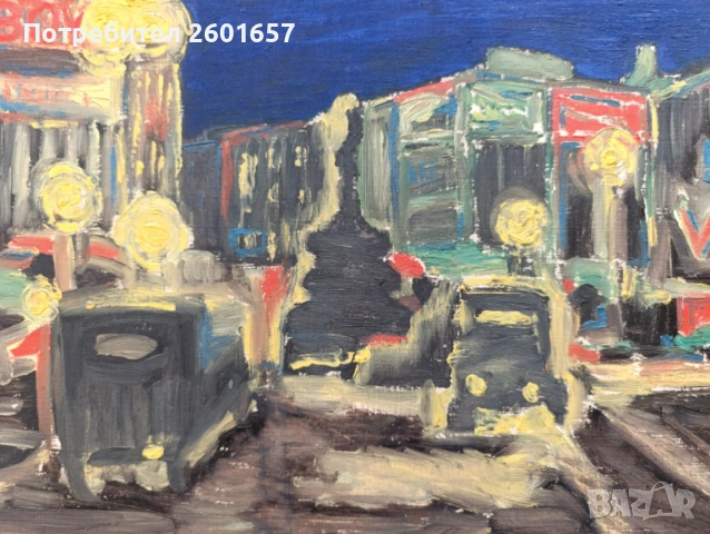 Авторска картина масло, 1948 г., снимка 3 - Картини - 54429382