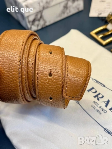 колани от естествена кожа в кутия 3см prada , снимка 8 - Колани - 55229491