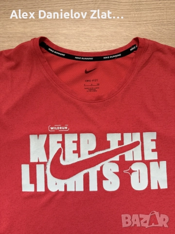 Оригинална мъжка тениска Nike Dri-FIT Wild Run, Размер S, снимка 2 - Тениски - 55694797