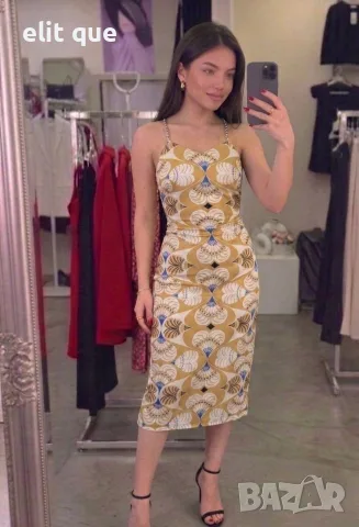 Дълга рокля по модел на Zara