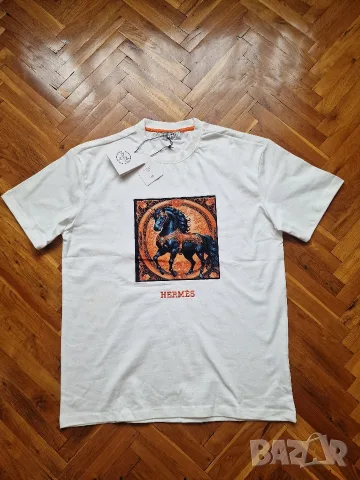 Страхотна мъжка тениска HERMES размер S M L XL 2XL , снимка 3 - Тениски - 55395756