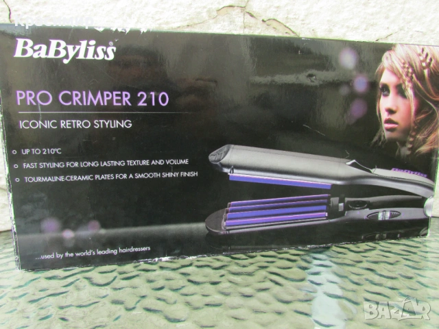 Преса за коса - вафлички BaByliss, снимка 5 - Преси за коса - 54384070