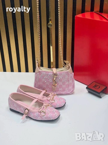 Gucci Нови Дамски Елегантни Обувки и Чанта Различни Цветове , снимка 9 - Чанти - 55252640
