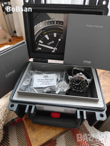 Oris Aquis Diving Depth Gauge 733 7755 4154-Set RS, снимка 8 - Мъжки - 54534201