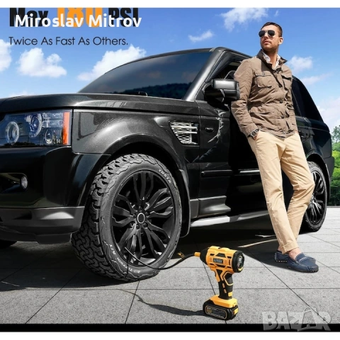 Безжичен преносим компресор Autder, снимка 3 - Аксесоари и консумативи - 54045937