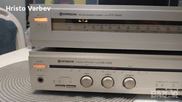 Hitachi HA-2700 & Hitachi FT-3400, снимка 2 - Ресийвъри, усилватели, смесителни пултове - 53964621