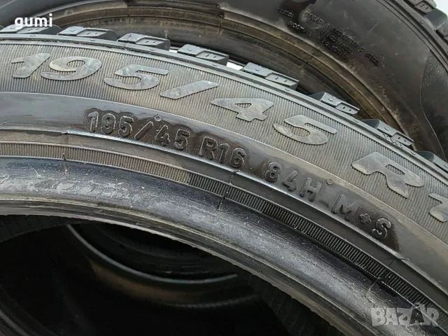 4бр зимни гуми 195/45/16 PIRELLI L06278 , снимка 6 - Гуми и джанти - 55389959