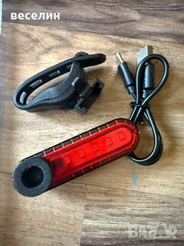 Задни LED светлини с USB зареждане, снимка 2 - Аксесоари за велосипеди - 55042840