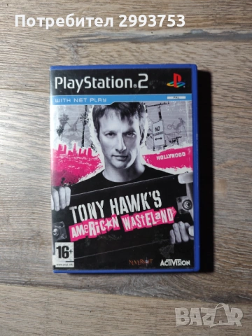 PS2 Tony Hawk’s American Wasteland оригинална PAL версия с книжка