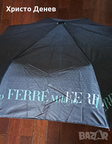 чадър FERRE Фере Milano, сгъваем, дамски мъжки оригинал, внос от Италия, снимка 10 - Други - 54673694