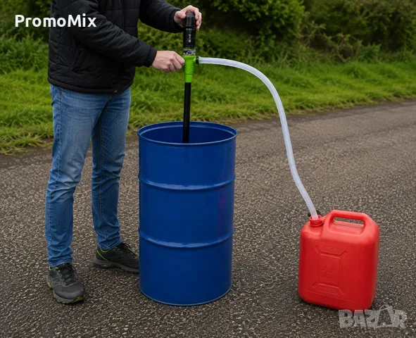 Помпа на батерии за източване на гориво вода Ribimex PRKG110P Потопяема помпа 