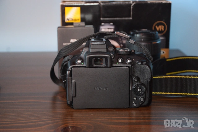 Nikon D5300 + Nikon AF S DX NIKKOR 18-55 мм VR, снимка 4 - Фотоапарати - 54976210
