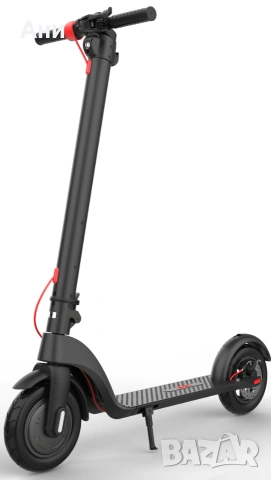 НОВА! - Електрическа тротинетка X7 черен 350W 8.5″ 6.4Ah Panasonic изваждаема батерия, снимка 2 - Скейтборд, ховърборд, уейвборд - 55088847