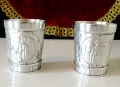 Калаени чаши за ракия,Глашатай,Ангел,Лов.  , снимка 1