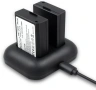 Enegon LP-E10 – комплект 2 батерии и двойно USB зарядно за Canon EOS, снимка 1