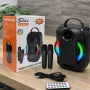 Преносима Bluetooth караоке колона ZQS-W4110 с 2 безжични микрофона, RGB светлини, снимка 1