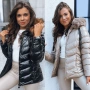Дамско ватирано зимно яке с качулка MIRIAL, 2цвята , снимка 1