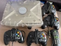 Xbox Original Crystal Edition 80GB употребявана конзола с 4 контролера, снимка 1