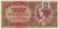 ❤️ ⭐ Унгария 1945 10000 пенго ⭐ ❤️, снимка 2