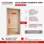 MDF интериорна врата N01 Венге | 70/80/90 см | Включено в цената Каса и пълен обков, снимка 6