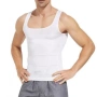 Оформящ потник за вталяване на мъже SLIM FIT - черен или бял, снимка 4