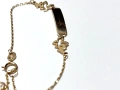 Златна Детска Гривна с плочка 1,266 грама 14K(проба 585) , снимка 4
