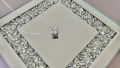 Сребърно колие "Невидима корда" с 1ct Moissanite проба 925 и GRA сертификат, снимка 3