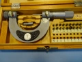 Резбомерен микрометър DDR Suhl Thread Мicrometer 25-50mm, снимка 3