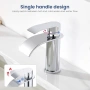Нов Модерен смесител за баня Waterfall хром G1/2 маркучи Кран чешма мивка, снимка 4