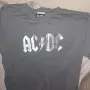 Оригинална лиценз тениска AcDc сива, винтидж ефект, съставена нарочно, снимка 1